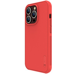 Nillkin Super Frosted Shield Pro dėklas iPhone 14 Pro galinis dangtelis raudonas