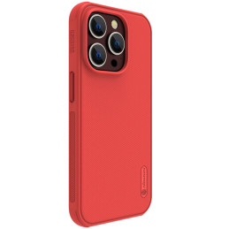 Nillkin Super Frosted Shield Pro dėklas iPhone 14 Pro galinis dangtelis raudonas