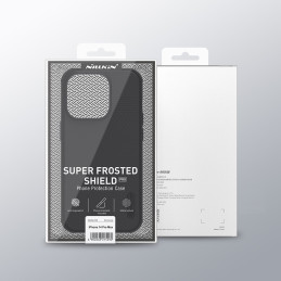 Nillkin Super Frosted Shield Pro dėklas iPhone 14 Pro Max galinis dangtelis juodas