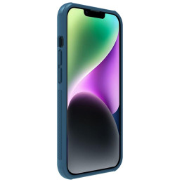 Nillkin Super Frosted Shield Pro magnetinis dėklas, skirtas iPhone 14 Plus su MagSafe magnetine mėlyna spalva
