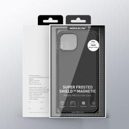Nillkin Super Frosted Shield Pro magnetinis dėklas, skirtas iPhone 14 Plus su MagSafe magnetine mėlyna spalva
