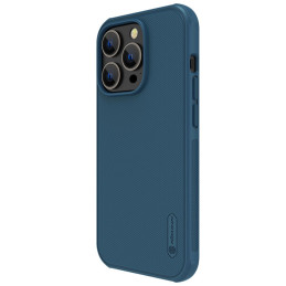 Nillkin Super Frosted Shield Pro magnetinis dėklas, skirtas iPhone 14 Pro Max su MagSafe magnetine mėlyna spalva