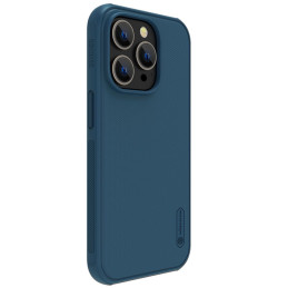 Nillkin Super Frosted Shield Pro magnetinis dėklas, skirtas iPhone 14 Pro Max su MagSafe magnetine mėlyna spalva