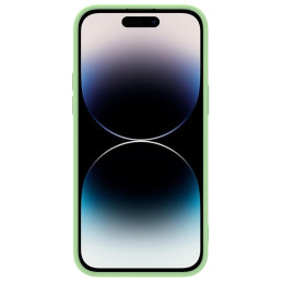 Nillkin CamShield magnetinis silikoninis dėklas iPhone 14 Pro magnetinis MagSafe dangtelis su fotoaparato apsauga žalia