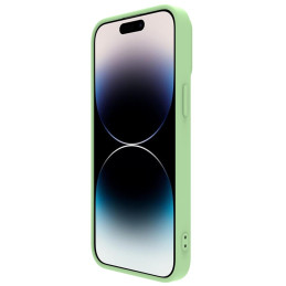 Nillkin CamShield magnetinis silikoninis dėklas iPhone 14 Pro magnetinis MagSafe dangtelis su fotoaparato apsauga žalia