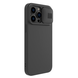 Nillkin CamShield Silky Silicone Case iPhone 14 Pro Dėklas su fotoaparato apsauga juoda