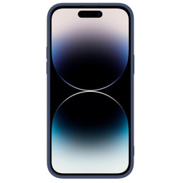 Nillkin CamShield Silky Silicone Case iPhone 14 Pro dėklas su fotoaparato apsauga mėlyna