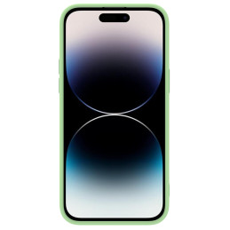 Nillkin CamShield Silky Silicone Case iPhone 14 Pro dėklas su fotoaparato dangteliu žalias