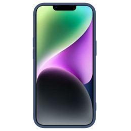 Nillkin CamShield Silky Silicone Case iPhone 14 Plus dėklas su fotoaparato apsauga mėlyna