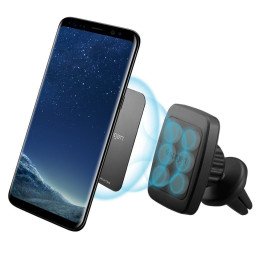 Spigen H12 telefono laikiklis automobilio orlaidei, magnetinis - juodas