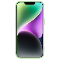 Nillkin CamShield Silky Silicone Case iPhone 14 Plus dėklas su fotoaparato dangteliu žalias