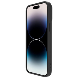 Nillkin CamShield Silky Silicone Case iPhone 14 Pro Max dangtelis su fotoaparato apsauga juoda