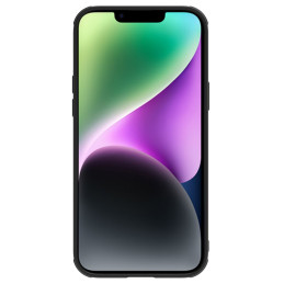 Nillkin CamShield Leather S Case iPhone 14 dėklo dangtelis su fotoaparato dangteliu juodas