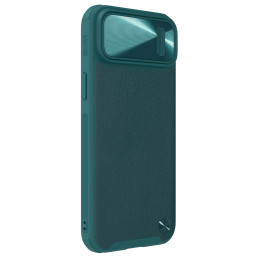 Nillkin CamShield Leather S Case iPhone 14 dėklo dangtelis su fotoaparato dangteliu žalias