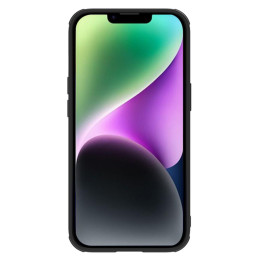 Nillkin Textured S Case iPhone 14, šarvuotas dangtelis su fotoaparato dangteliu, juodas