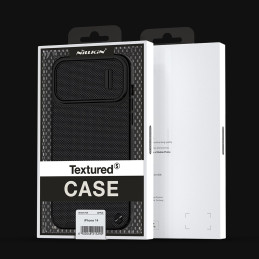 Nillkin Textured S Case iPhone 14, šarvuotas dangtelis su fotoaparato dangteliu, žalias