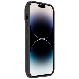 Nillkin Textured S Case iPhone 14 Pro šarvuotas dangtelis su fotoaparato dangteliu, juodas