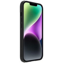 Nillkin Textured S Case iPhone 14 Plus šarvuotas dangtelis su fotoaparato dangteliu, juodas