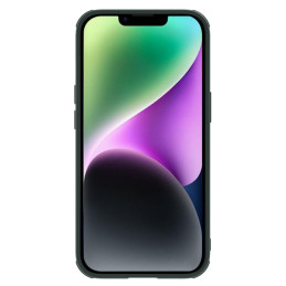 Nillkin Textured S Case iPhone 14 Plus šarvuotas dangtelis su žalios spalvos fotoaparato dangteliu