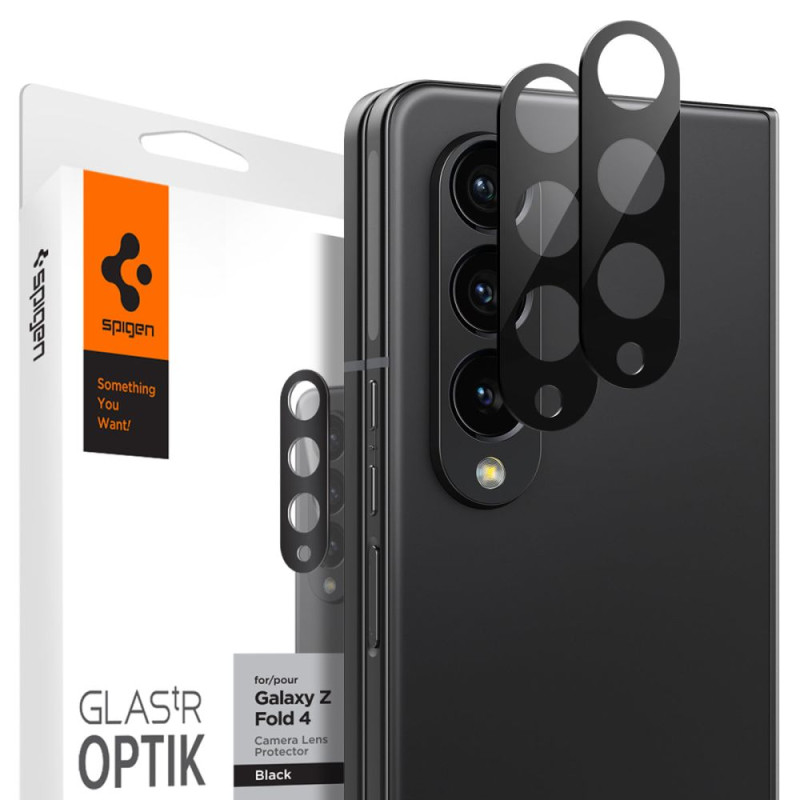 Spigen Optik.tR kameros apsauga Samsung Galaxy Z Fold 4 - juoda 2 vnt.