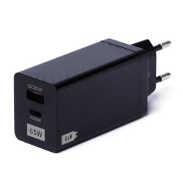 Wozinsky 65W GaN įkroviklis su USB prievadais, USB C palaiko QC 3.0 PD black (WWCG01)