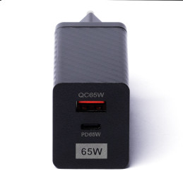 Wozinsky 65W GaN įkroviklis su USB prievadais, USB C palaiko QC 3.0 PD black (WWCG01)