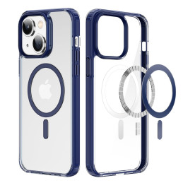 Dux Ducis Clin2 dėklas iPhone 14 magnetinis MagSafe dangtelis mėlynas