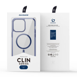 Dux Ducis Clin2 dėklas iPhone 14 magnetinis MagSafe dangtelis mėlynas