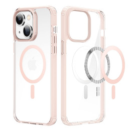 Dux Ducis Clin2 dėklas iPhone 14 Plus magnetinis MagSafe dangtelis rožinis