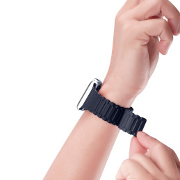 Dux Ducis dirželis (Armor Version) Apple Watch SE dirželis, 9, 8, 7, 6, 5, 4, 3, 2, 1 (41, 40, 38 mm) silikoninė magneti...