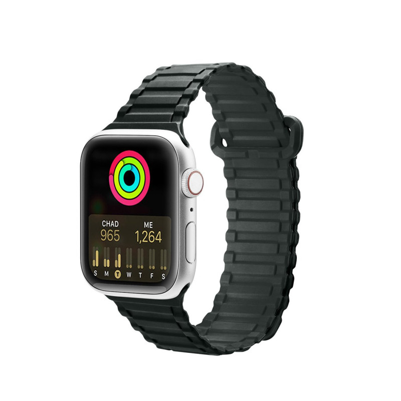 Dux Ducis dirželis (Armor Version) Apple Watch SE dirželis, 9, 8, 7, 6, 5, 4, 3, 2, 1 (41, 40, 38 mm) silikoninis magnet...