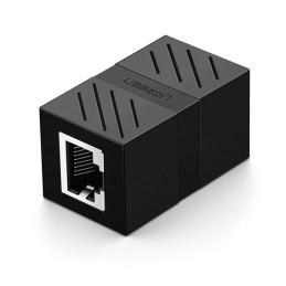 Ugreen tinklo jungtis Ethernet RJ45 tinklo kabelio jungtis, 10 Gbps juoda (NW114 20390)