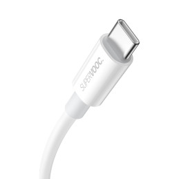 Baseus Superior Series SUPERVOOC USB-A į USB-C laidas 65W 1m baltas