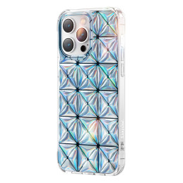 Kingxbar Miya Series iPhone 14 Pro dėklas, galinis dangtelis, lazerio spalva