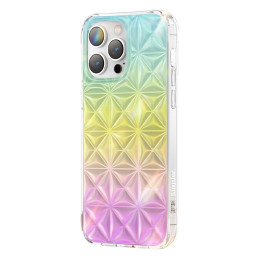Kingxbar Miya Series iPhone 14 Pro dėklas, galinis dangtelis, vaivorykštinis galinis dangtelis