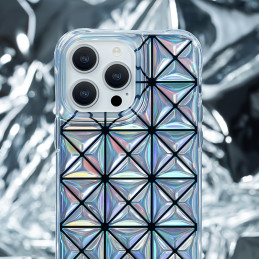 Kingxbar Miya Series iPhone 14 Plus dėklas, galinis dangtelis, baltas
