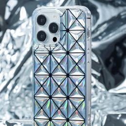 Kingxbar Miya Series iPhone 14 Plus dėklas, galinis dangtelis, vaivorykštinis galinis dangtelis