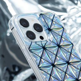 Kingxbar Miya serijos dėklas iPhone 14 Pro Max dangtelis galinio dangtelio lazerinės spalvos