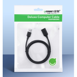 Ugreen kabelio ilgintuvo adapteris USB 3.0 (moteris) - USB 3.0 (vyriškas) 3 m juodas (US129 30127)