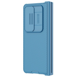 Nillkin CamShield Pro Case (paprastas) dėklas, skirtas Samsung Galaxy Z Fold 4 dangteliu su mėlynu fotoaparato dangteliu
