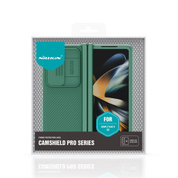 Nillkin CamShield Pro Case (paprastas) dėklas, skirtas Samsung Galaxy Z Fold 4 dangteliu su mėlynu fotoaparato dangteliu