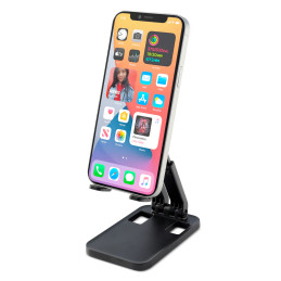 Sulankstomas planšetinio telefono stovo laikiklis (K15) – juodas