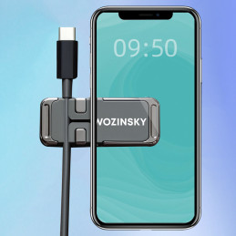 Wozinsky magnetinis telefono laikiklis su kabelio tvarkykle (WMCDO-B1)