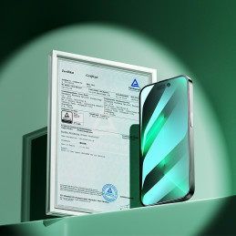 Joyroom Knight žalias stiklas skirtas iPhone 14 Pro su Anti Blue Light filtru visam ekranui (JR-G02)
