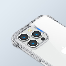Joyroom Defender serijos dėklo dangtelis, skirtas iPhone 14 šarvuotam dėklui su kabliukais, stovi skaidrus (JR-14H1)