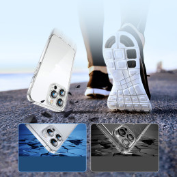 „Joyroom 14D Case Case“, skirtas „iPhone 14“, patvarus dangtelis, skaidrus korpusas (JR-14D1)