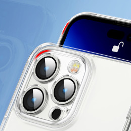 „Joyroom 14D Case Case“, skirtas „iPhone 14“, patvarus dangtelis, skaidrus korpusas (JR-14D1)