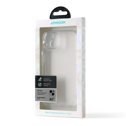 „Joyroom 14D Case Case“, skirtas „iPhone 14“, patvarus dangtelis, skaidrus korpusas (JR-14D1)