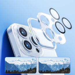 Joyroom 14Q Case iPhone 14 dėklo korpuso dangtelis su skaidriu fotoaparato dangteliu (JR-14Q1 skaidrus)