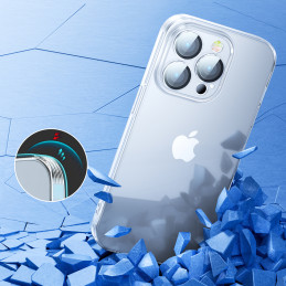 Joyroom 14Q Case iPhone 14 dėklo korpuso dangtelis su skaidriu fotoaparato dangteliu (JR-14Q1 skaidrus)